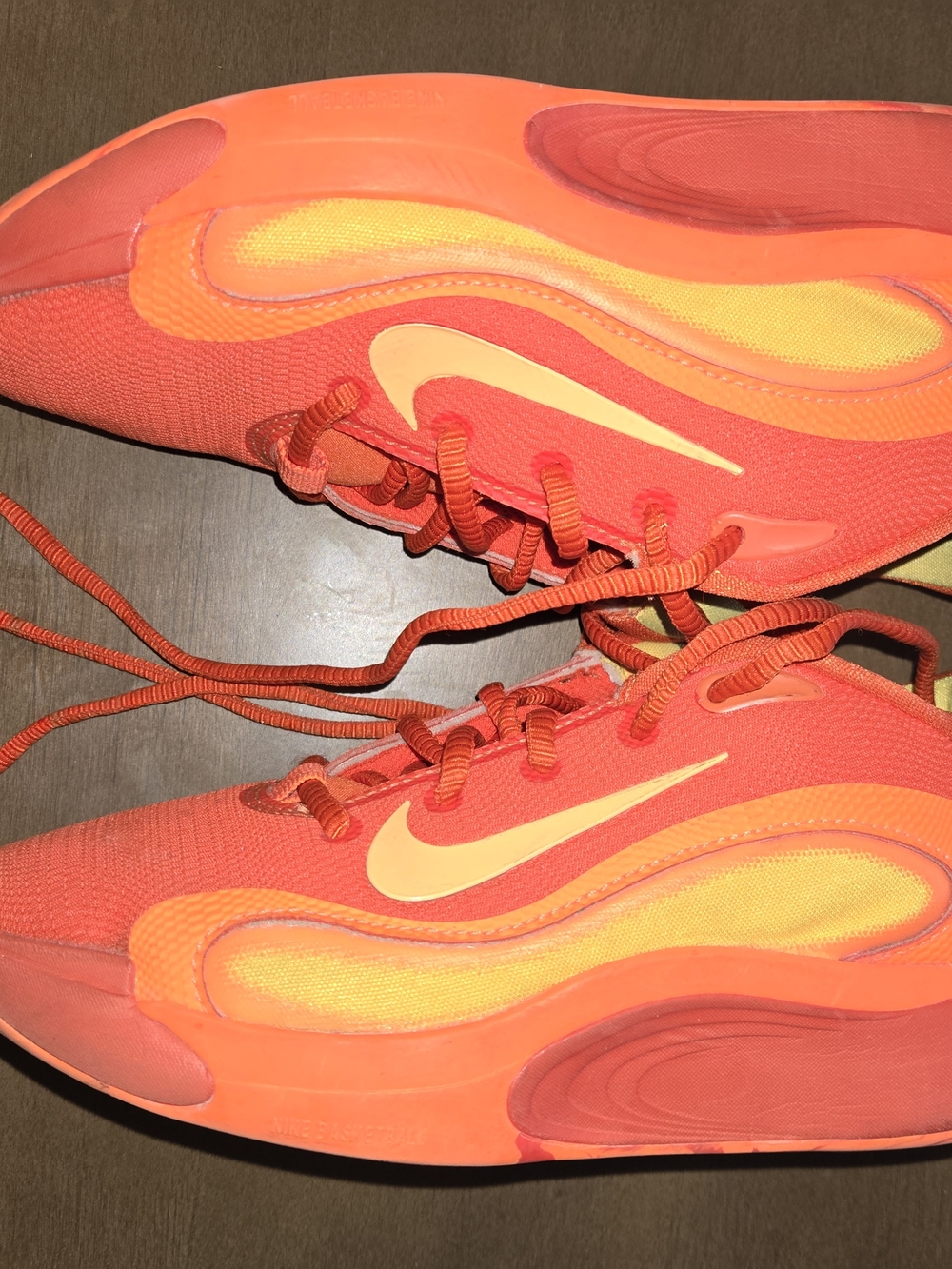 Nike Orange & Yellow Running Sneakers - Visible Swoosh